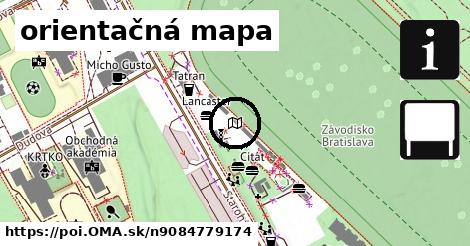 orientačná mapa