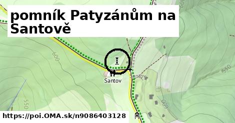 pomník Patyzánům na Santově