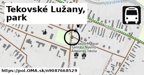 Tekovské Lužany, park