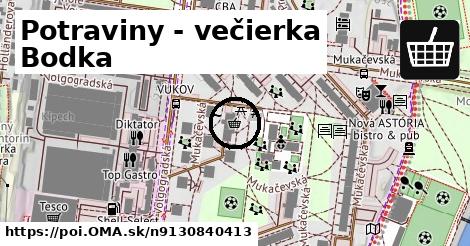 Potraviny - večierka Bodka