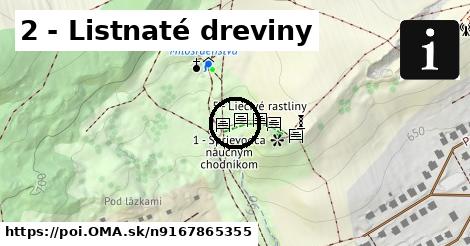 2 - Listnaté dreviny