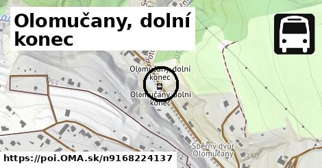 Olomučany, dolní konec