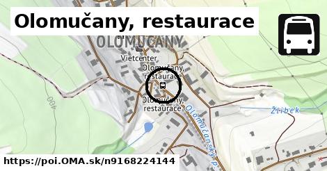 Olomučany, restaurace