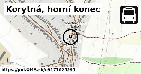 Korytná, horní konec