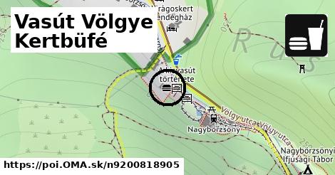 Vasút Völgye Kertbüfé