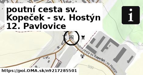 poutní cesta sv. Kopeček - sv. Hostýn 12. Pavlovice