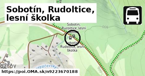 Sobotín, Rudoltice, lesní školka