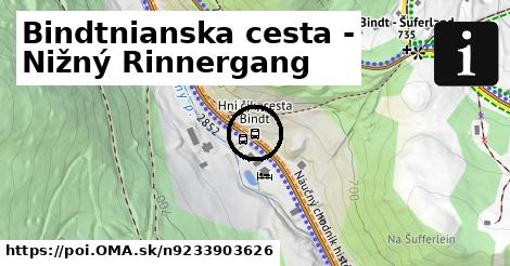 Bindtnianska cesta - Nižný Rinnergang