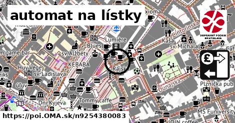 automat na lístky