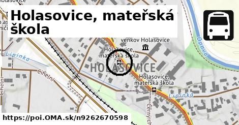 Holasovice, mateřská škola