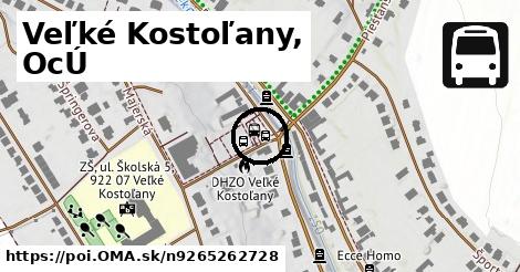 Veľké Kostoľany, OcÚ