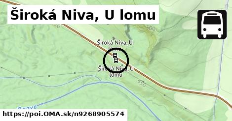 Široká Niva, U lomu