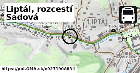 Liptál, rozcestí Sadová