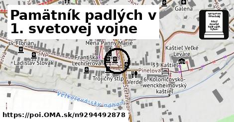 Pamätník padlých v 1. svetovej vojne