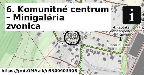 6. Komunitné centrum – Minigaléria zvonica