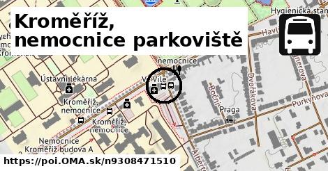 Kroměříž, nemocnice parkoviště