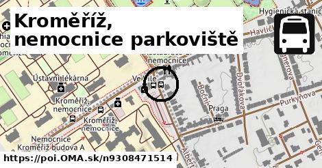 Kroměříž, nemocnice parkoviště