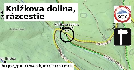 Knižkova dolina, rázcestie