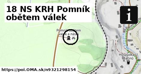 18 NS KRH Pomník obětem válek
