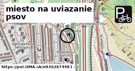 miesto na uviazanie psov