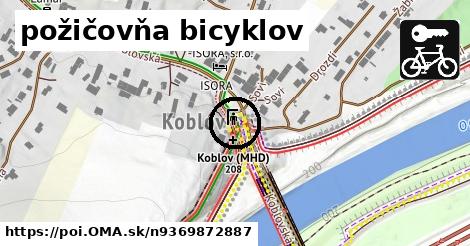 požičovňa bicyklov