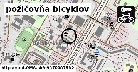 požičovňa bicyklov