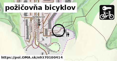 požičovňa bicyklov