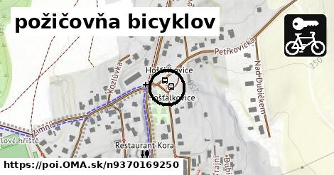 požičovňa bicyklov