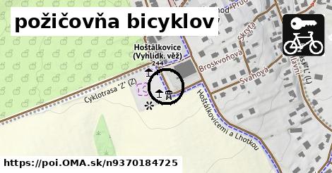 požičovňa bicyklov