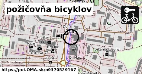 požičovňa bicyklov