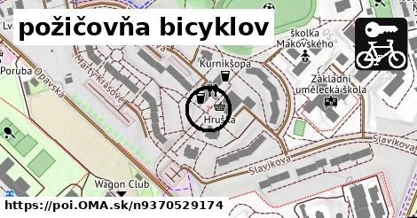 požičovňa bicyklov