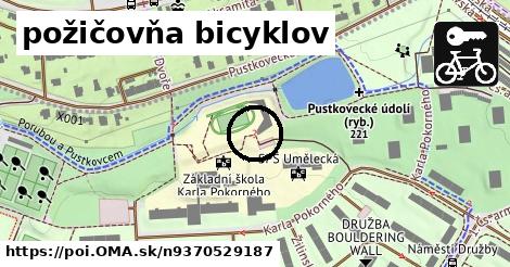 požičovňa bicyklov