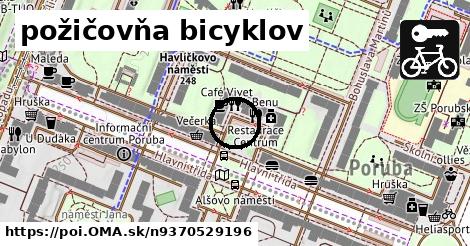 požičovňa bicyklov