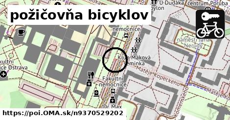 požičovňa bicyklov