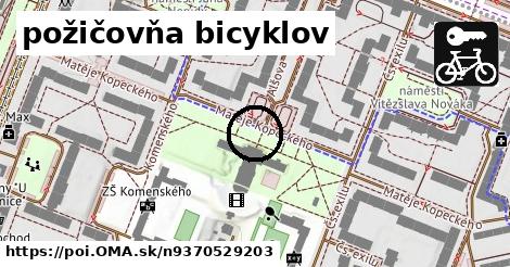 požičovňa bicyklov