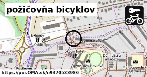 požičovňa bicyklov