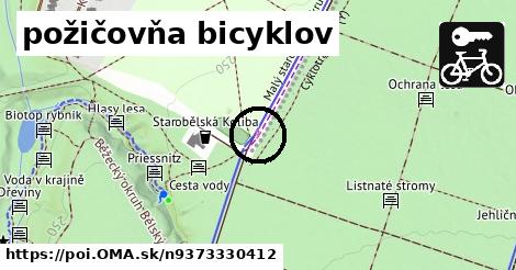 požičovňa bicyklov