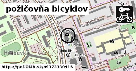 požičovňa bicyklov