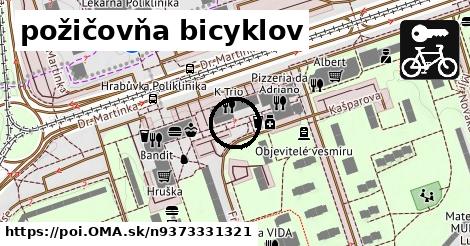 požičovňa bicyklov