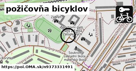 požičovňa bicyklov