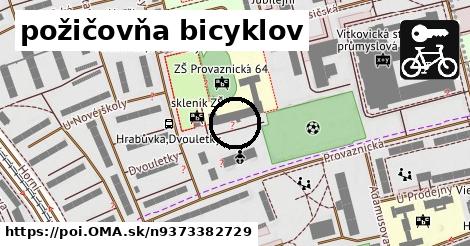 požičovňa bicyklov