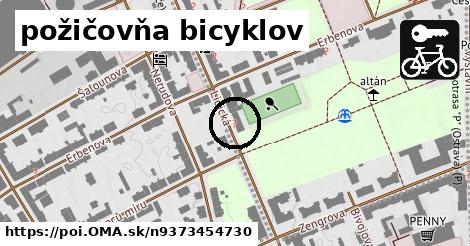 požičovňa bicyklov