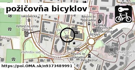 požičovňa bicyklov