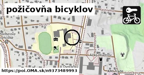 požičovňa bicyklov