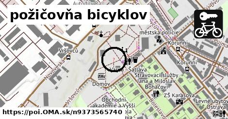 požičovňa bicyklov