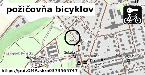 požičovňa bicyklov