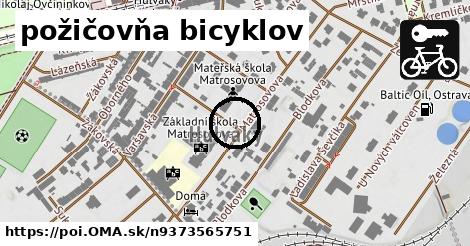 požičovňa bicyklov