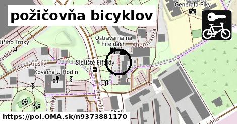 požičovňa bicyklov