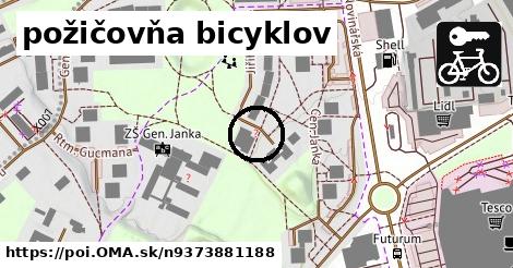 požičovňa bicyklov