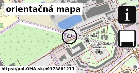 orientačná mapa